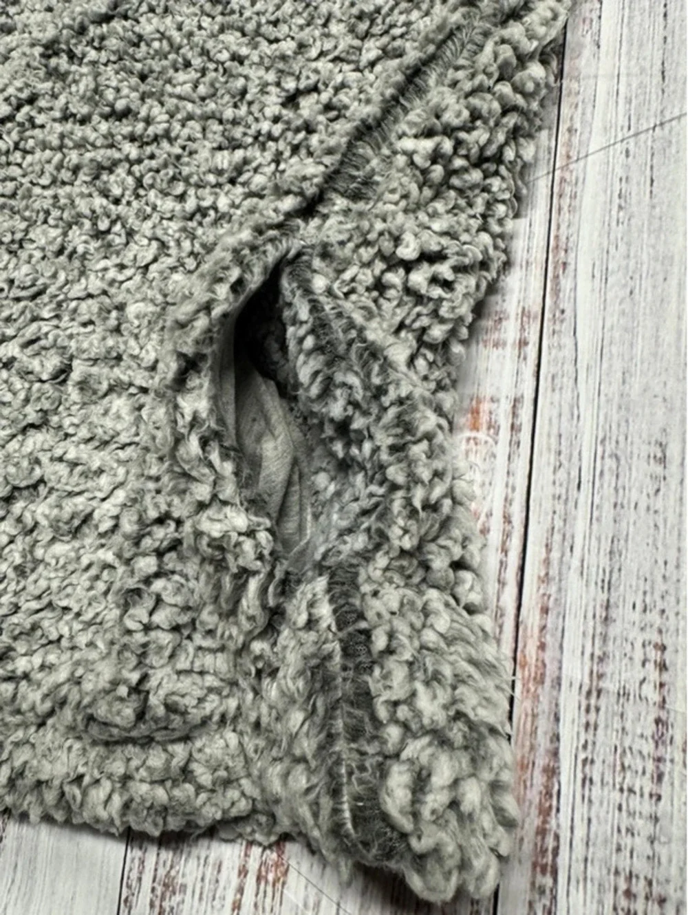 Weatherproof Vintage Gray Sherpa Fleece Pullover Women's S